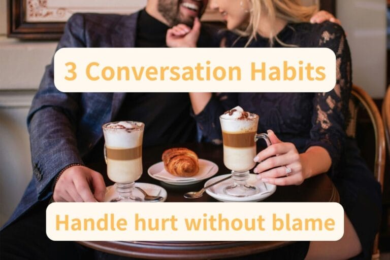 Hands near coffee cups — handling hurt in relationships with healthy conversation habits