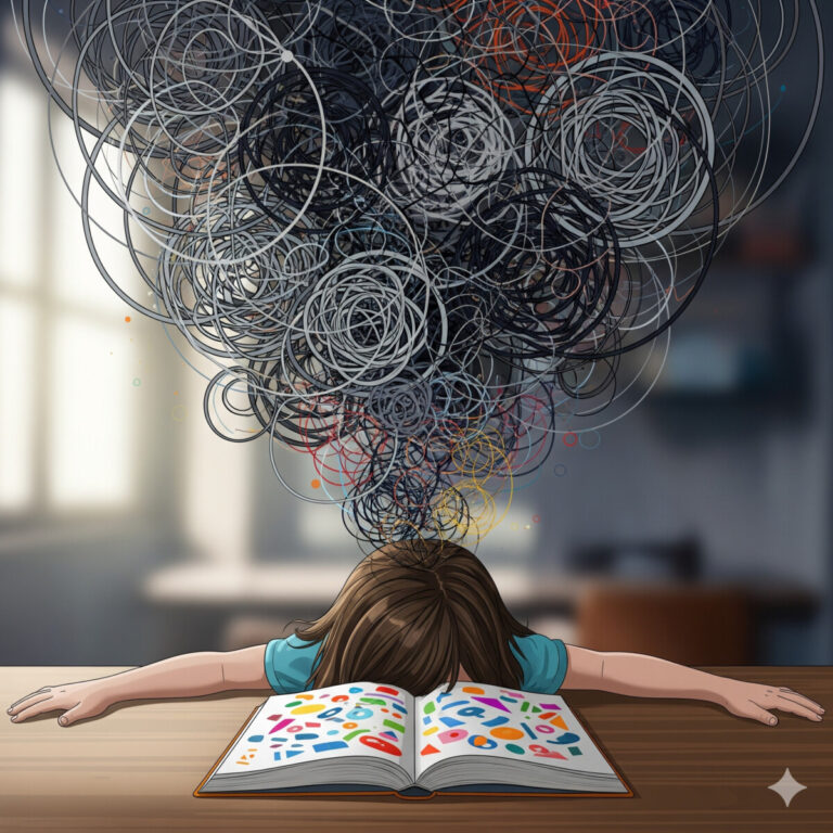 감정이 무너질 때, 머릿속이 엉클어진 실타래처럼 느껴지는 뇌 에너지 고갈 상태를 표현