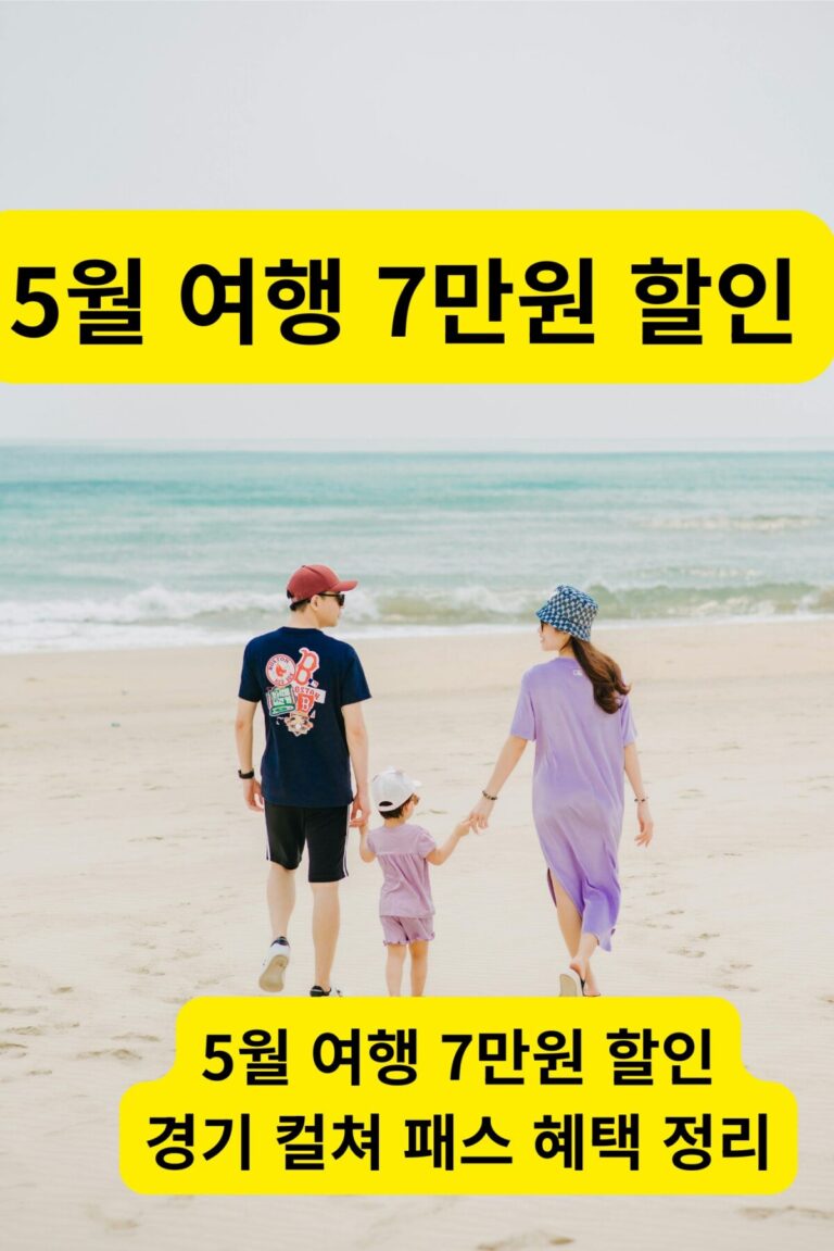 2026 숙박 세일 페스타 5월 여행 7만원 할인 및 경기컬처패스 혜택 정리 썸네일