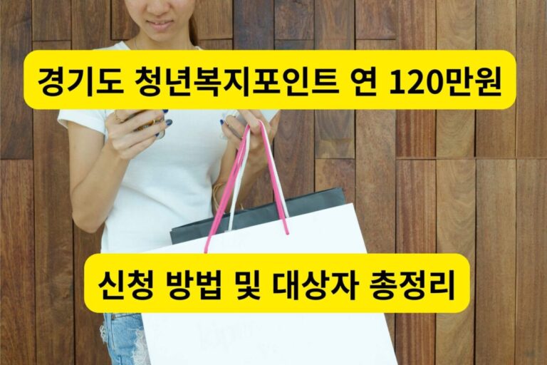 2026년 경기도 청년복지포인트 신청을 준비하며 미소 짓는 직장인 청년