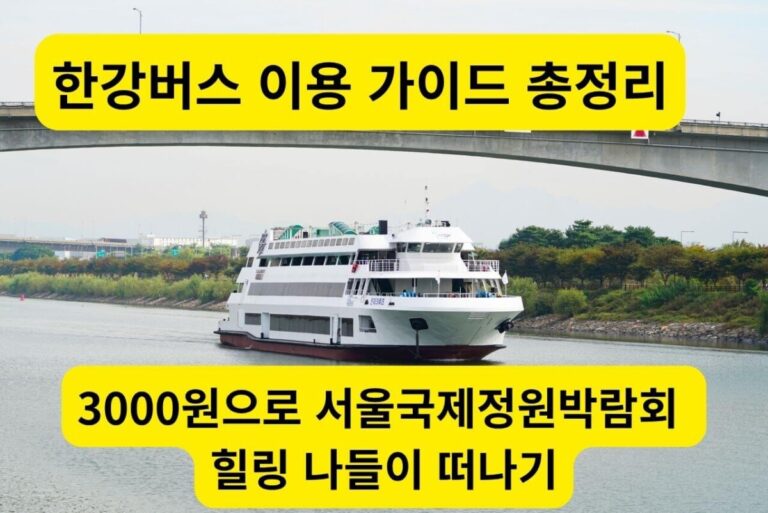 한강 위를 시원하게 운항하는 대중교통 한강버스